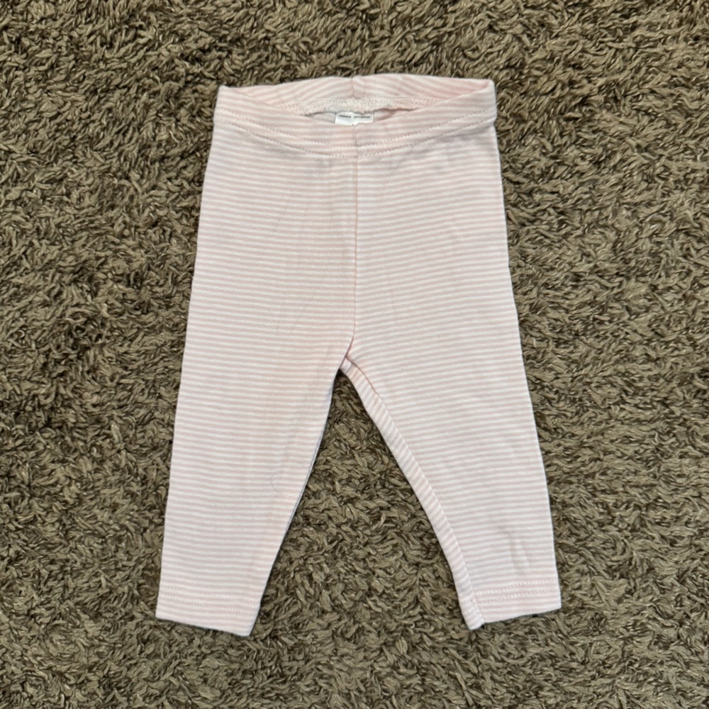 Carter's 6 Month Pastel Pink Striped Baby Leggings